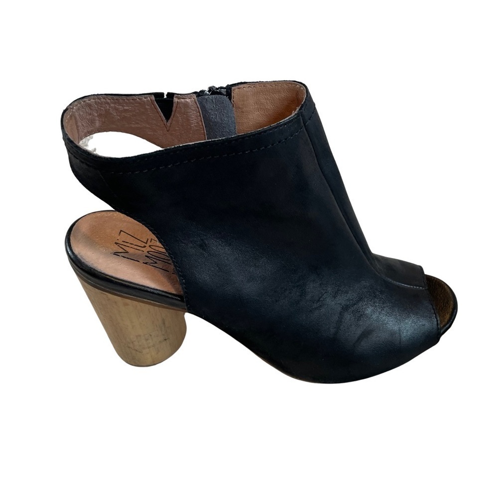 Sandrine Miz Mooz open toe, wood heel Black • Size 8 - Picture 6 of 10